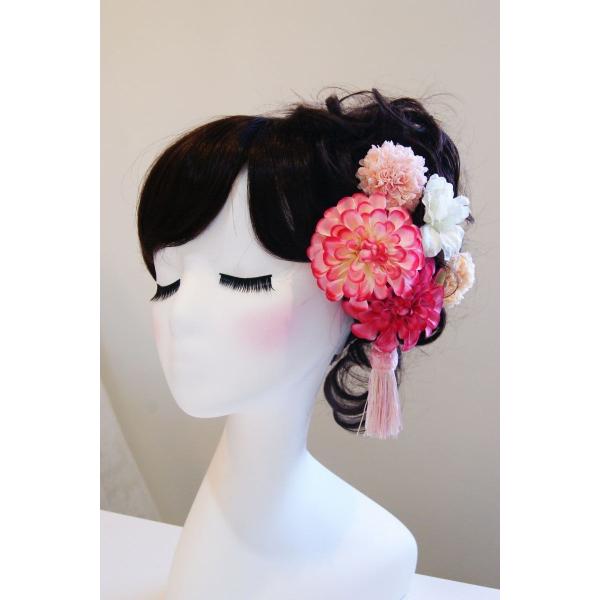 髪飾り　ピンク