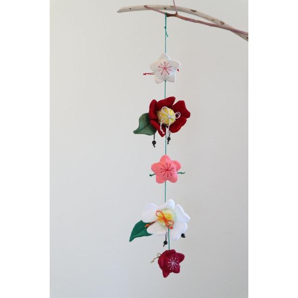 【つるし飾り】ちりめん細工　一本吊りつるし雛　縁起物