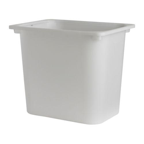 IKEA 収納ボックス Lサイズ ホワイト 白 42x30x36cm 50136204 TROFAS...
