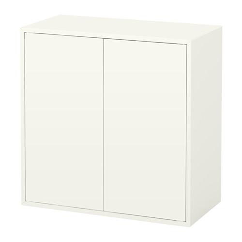 IKEA イケア キャビネット 扉2 棚板1付き ホワイト 白 70x35x70cm b803339...