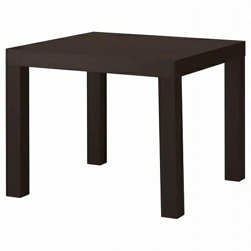 IKEA サイドテーブル ブラックブラウン 黒 茶 55x55cm a80352927 LACK ラ...