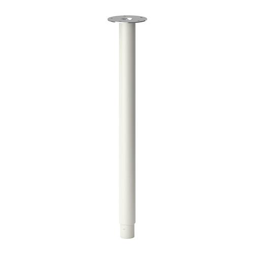 IKEA OLOV オーロヴ 脚 1本 伸縮式 ホワイト 白 b70264304 イケア