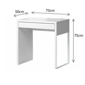 IKEA イケア デスク ホワイト 白 73x...の詳細画像4