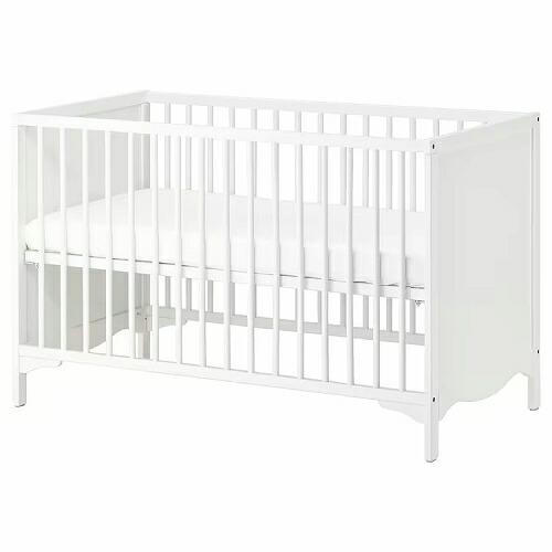 IKEA イケア ベビーベッド ホワイト 白60x120cm big00362416 SOLGUL ...