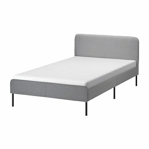 IKEA 布張りベッドフレーム クニーサ ライトグレー 120x200cm big00450125 ...