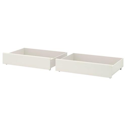 IKEA イケア ベッド下収納ボックス2個セット オフホワイト 200cm big30618538 ...
