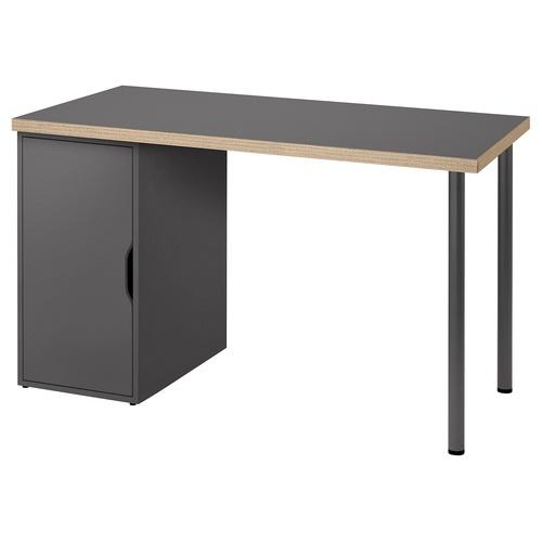 IKEA イケア デスク グレー/木目調 120×60cm big49585364 LAGKAPTE...