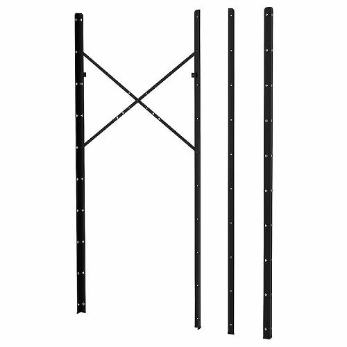 IKEA イケア 支柱  ブラック 190cm 4ピース big50333285 BROR ブロール