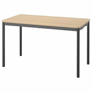 【セット商品】IKEA イケア テーブル ホワイトステインオーク材突き板 チャコール 130x70cm big79387522 TOMMARYD トッマリード｜clair-kobe