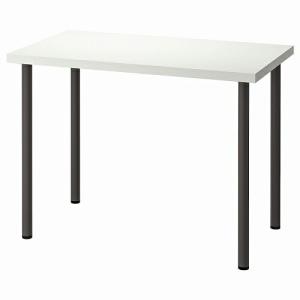 イケア（IKEA） デスク シェルフユニット付き ホワイト白 65x40cm