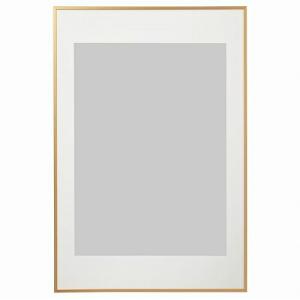 イケア（IKEA） LOMVIKEN フレーム/61×91cm ゴールドカラー(904.195.31