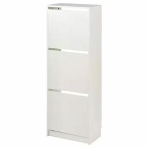 美品◎IKEA イケア トローネス 白 3個セット（送料込）★ 収納ケース TRONES トローネス シューズキャビネット/収納, ホワイト, 52x39