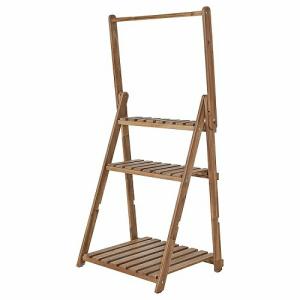 イケア（IKEA） プラントスタンド パイン材 ブラック 67cm m60426340