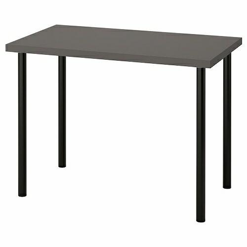 【セット商品】IKEA イケア デスク ダークグレー ブラック 100x60cm big994160...