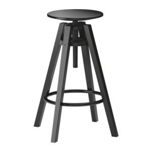 イケア（IKEA） DALFRED/ダルフレッド カウンターチェア ブラック
