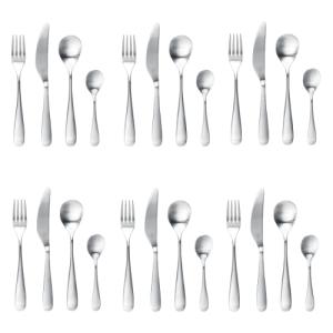 m*様 IKEA ストックホルム 2025 カトラリー24点セット, ブラック STOCKHOLM 2025 ストックホルム 2025 カトラリー24点セット, ブラック