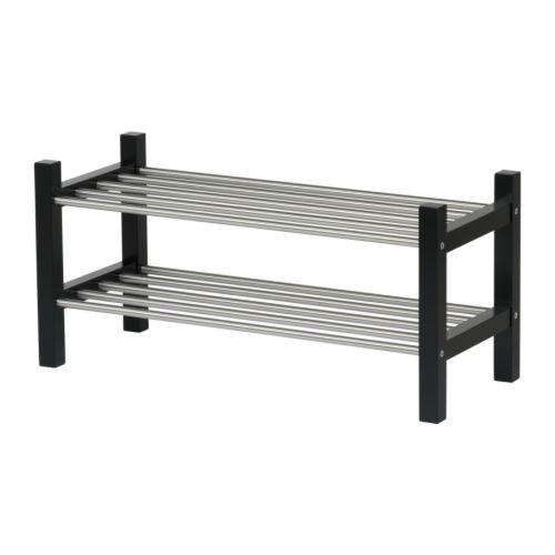 IKEA イケア シューズラック ブラック 黒 79x32x37cm d90160956 TJUSI...