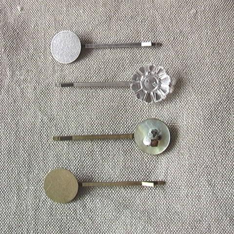 ヘアピン土台 小 アンティークゴールド