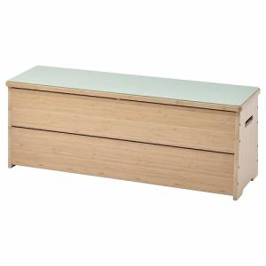 IKEA イケア ベンチ 収納付き 竹 100x30x37cm m00557287 DAJLIEN ダイリエン｜clair-kobe