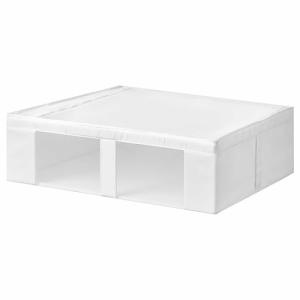 IKEA イケア 収納ケース メッシュ窓付き ホワイト 69x55x19cm m00573367 SKUBB スクッブ｜clair-kobe