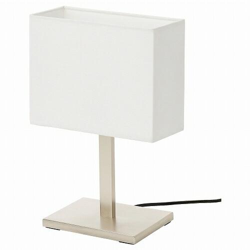 IKEA イケア テーブルランプ ニッケルメッキ ホワイト 白 36cm m10464004 TOM...