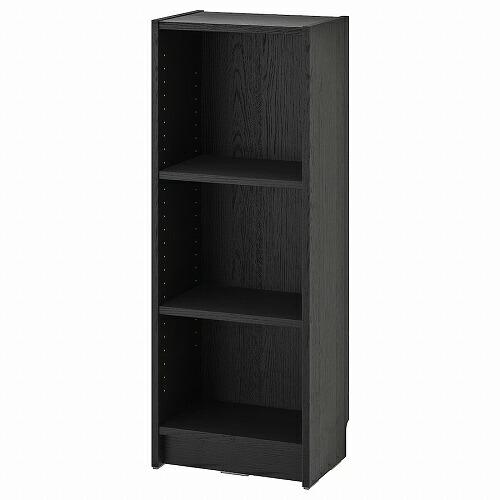 IKEA イケア 本棚 ブラック オーク調 40x28x106cm m10477332 BILLY ...