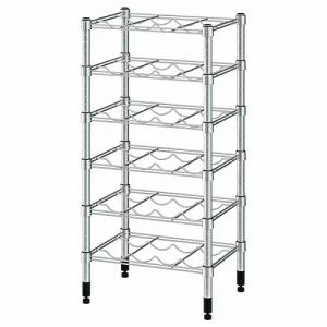イケア（IKEA） シェルフユニット ハンガーレール付き 亜鉛メッキ