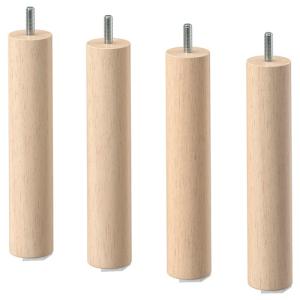 イケア（IKEA） 脚 バーチ 10cm 2ピース m50489917 MEJARP メヤルプ