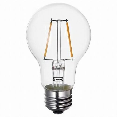IKEA イケア LED電球 E26 150ルーメン 球形 クリア  60mm m20539363 ...