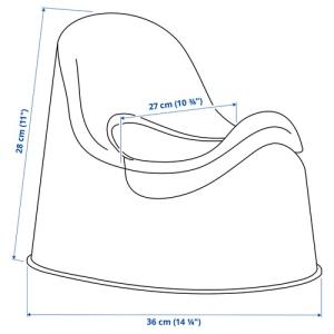 IKEA イケア おまる ホワイト/ターコイズ...の詳細画像3