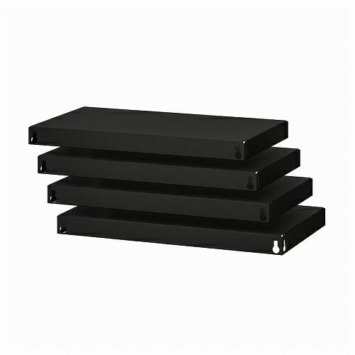 IKEA イケア 棚板 ブラック 64x39cm 4ピース m30512278 BROR ブロール