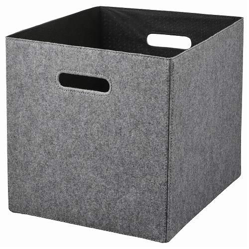 IKEA イケア ボックス グレー 33x38x33cm m30586778 BLADDRA ブレッ...