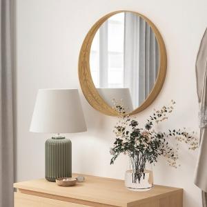 IKEA イケア ミラー オーク材突き板 60...の詳細画像1