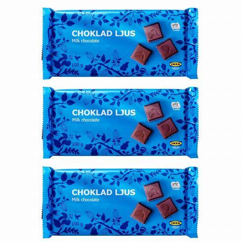 【セット商品】IKEA イケア ミルクチョコレート 3枚セット m40293925x3 CHOKLA...