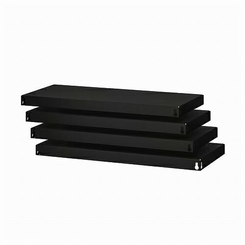IKEA 棚板 ブラック 84x39cm 4ピース m40512287 BROR ブロール イケア