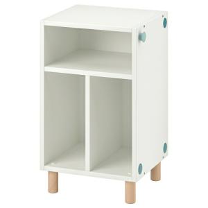 IKEA イケア ベッドサイドテーブル シェルフユニット ホワイト m50469491 SMUSSLA スムッスラ｜clair-kobe