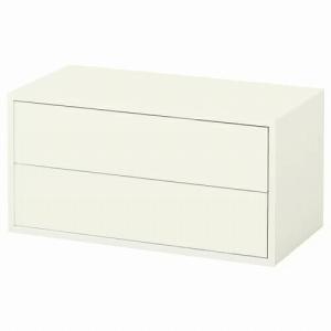 IKEA キャビネット イケア（IKEA） キャビネット 扉2 棚板1付き ホワイト 白 70x35x70cm