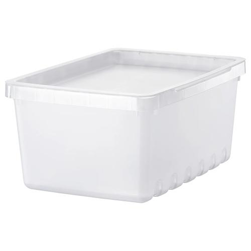 IKEA イケア 収納ボックス ふた付き 透明 25x/3.5l 17x12cm m69630073...