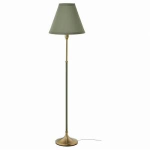 IKEA イケア フロアランプ 真ちゅう グリーングレー m70543843 FLYGHOJD フリィホイド
