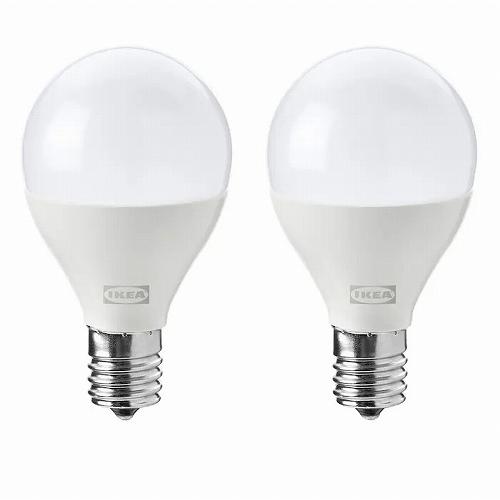 IKEA イケア LED電球 E17 810ルーメン 調光可能 球形 オパールホワイト 45mm m...