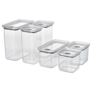 IKEA イケア 乾燥食品用容器 ふた付き 6個...の商品画像