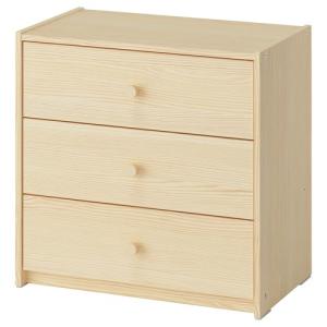 希少 廃盤品 木製 IKEA 3段 チェスト RAST ラスト 天然木 イケア（IKEA） IKEA - - RAST -ラスト- チェスト（引き出し×3