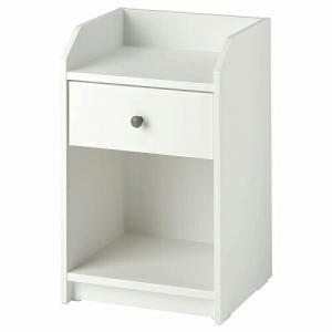 IKEA イケア ベッドサイドテーブル ホワイト 40x36cm m80488964 HAUGA ハウガ｜clair-kobe