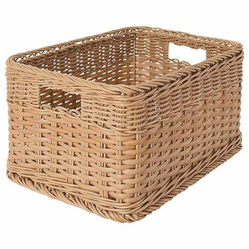 IKEA イケア バスケット プラスチックラタン 25x35x20cm m90513393 BEKN...