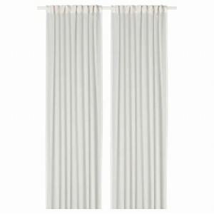 イケア（IKEA） 遮光カーテン（わずかに透光） 1組 ホワイト 白