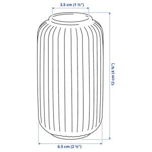 IKEA イケア 花瓶 ホワイト 12cm m...の詳細画像5