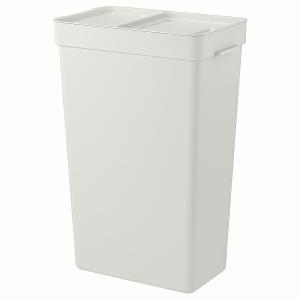 IKEA イケア ふた付きゴミ箱 ライトグレー 35L n30420207 HALLBAR ホルバル｜clair-kobe