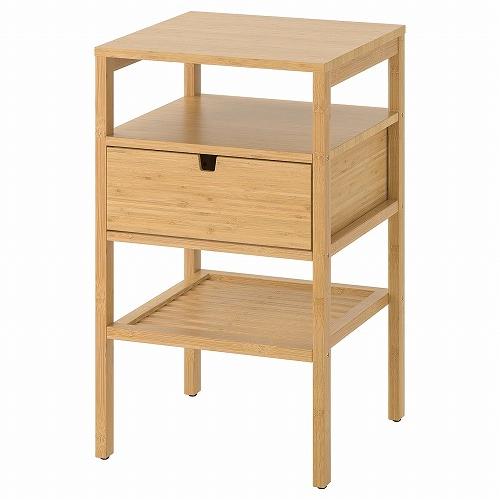 IKEA イケア ベッドサイドテーブル 竹 40x40cm n40447678 NORDKISA ノ...
