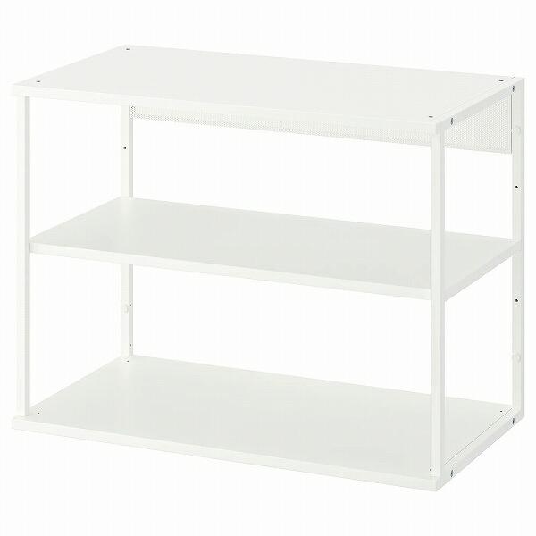 IKEA オープンシェルフユニット ホワイト 白 80x40x60cm n50452551 PLAT...