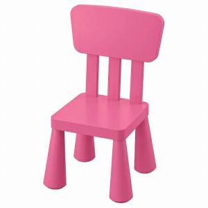 IKEA イケア 子ども用チェア 室内 屋外用 ピンク n60382322 MAMMUT マンムット｜clair-kobe